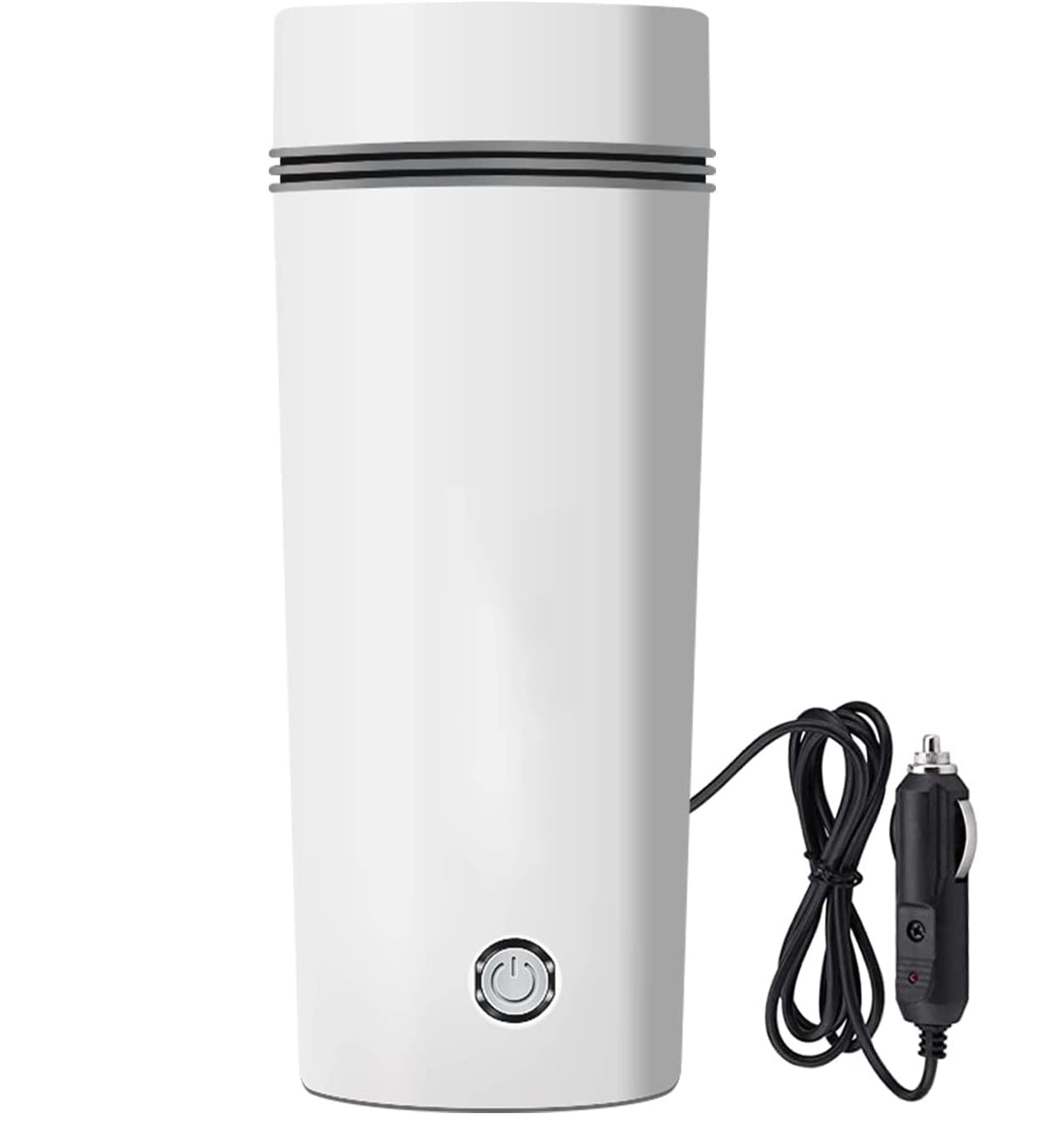 Oshotto 12V Portable Electric Kettle Cup Stainless Steel Electric Kettle Auto Shut-off For Travel Camping, Road Trip for Cars (350ml)