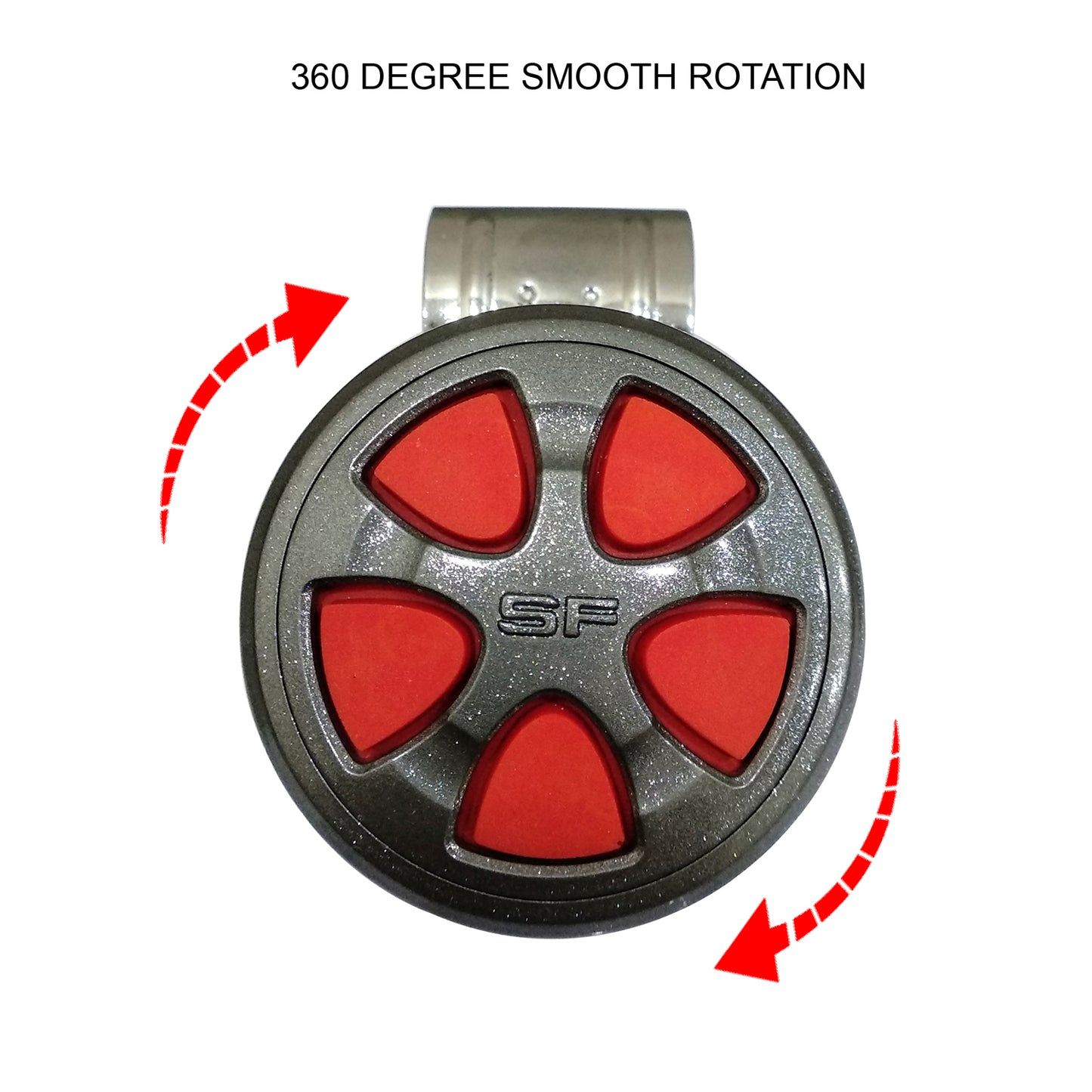 Oshotto Power Handle (SK-014) Car Steering Wheel Knob For All Cars (Red)