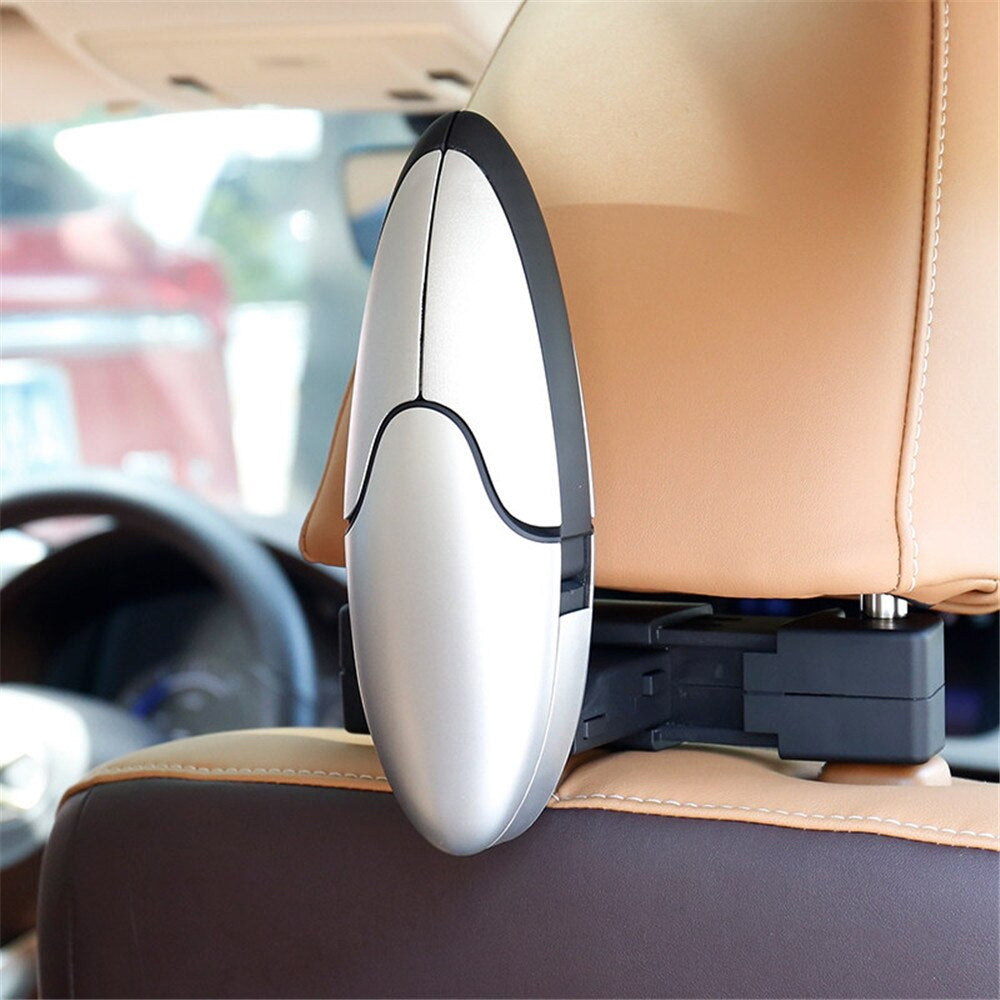 Oshotto CH-05 Multifunctional Foldable ABS Headrest Car Coat Hanger for Suit Coats Blazer Jackets