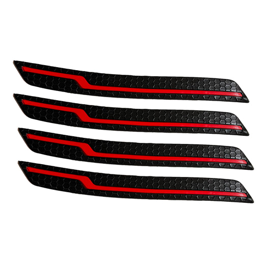 Oshotto (BP-05) Car Black Rubber Bumper Protector/Corner Moulding Compatible with All Cars (Set of 4 Pcs)