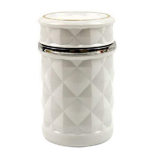 Oshotto Fire Proof Car Portable Diamond Design Ashtray for Cars|Office|Home (White)