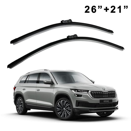 Oshotto Frameless (O.E.M Type) Wiper Blades Compatible with Skoda Kodiaq (26" / 21")
