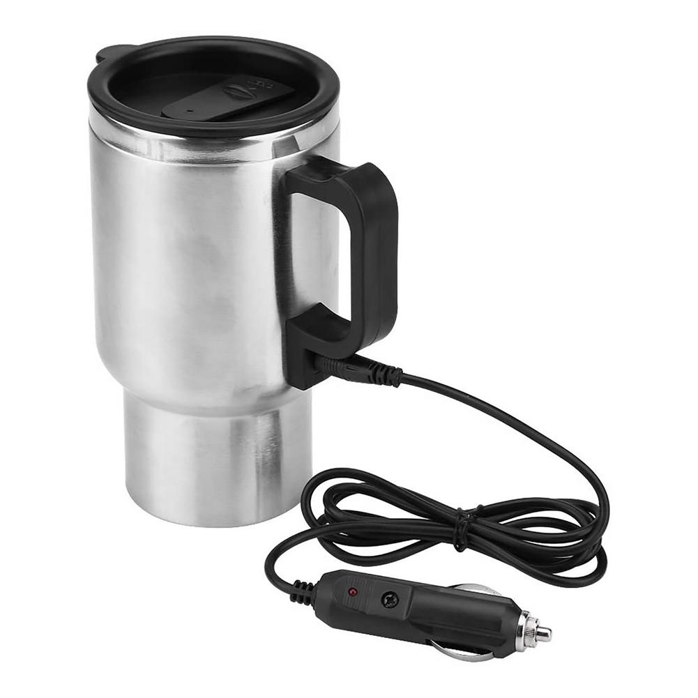 Car Heating Cup Temperature Thermos Cup Stainless Steel Travel Mug Smart  Car Insulation Coffee Milk Portable Kettle Mug Heater