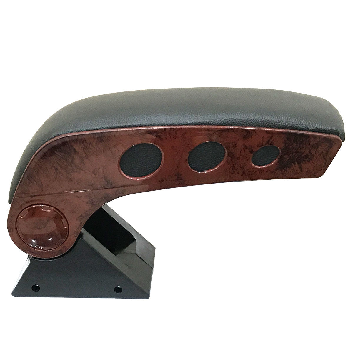Oshotto Dual Tone (Black & Wooden Finish) Car Armrest Console Universal for All Cars
