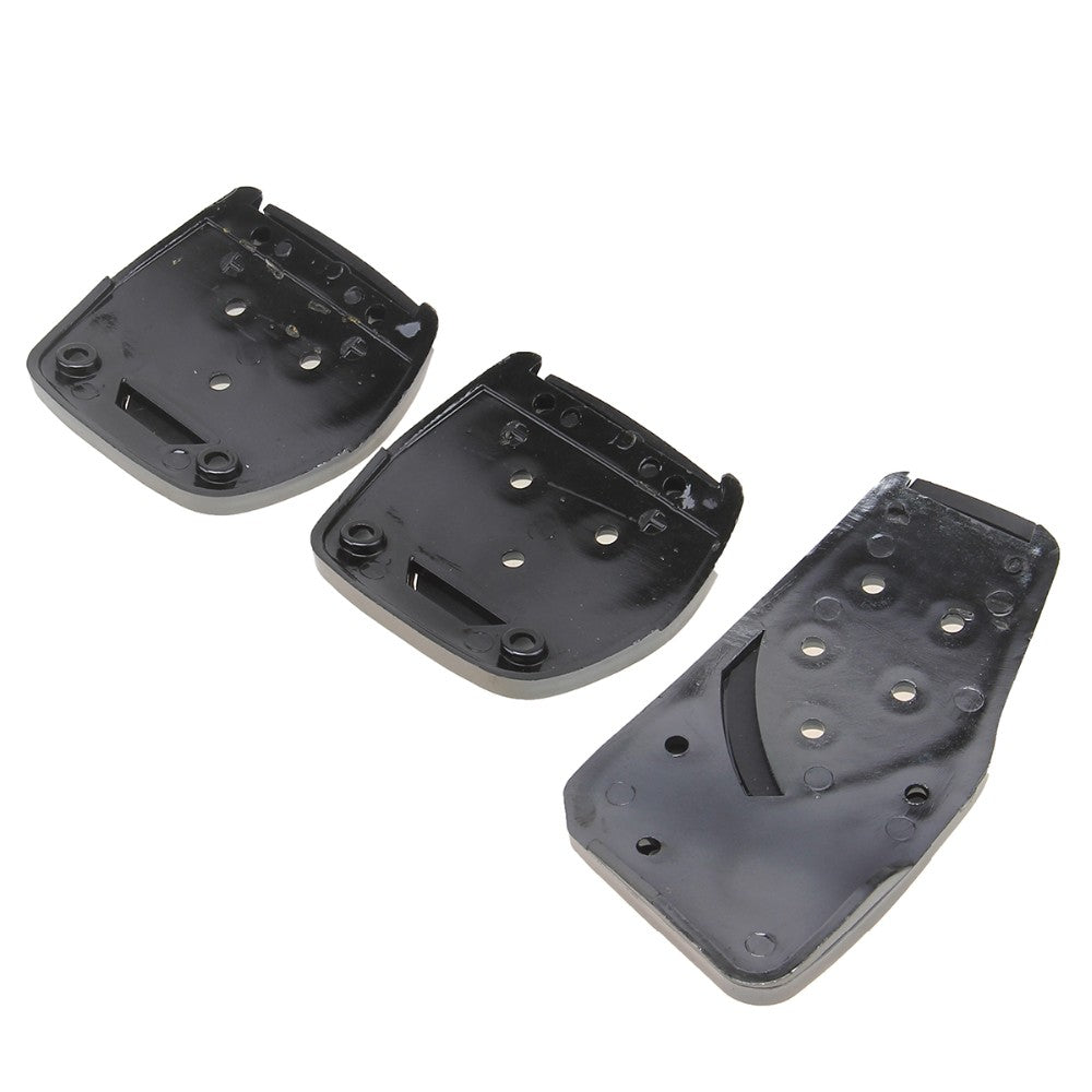 Oshotto 3 Pcs Non-Slip Manual CS-375 Car Pedals kit Pad Covers Set for All Cars (Black)