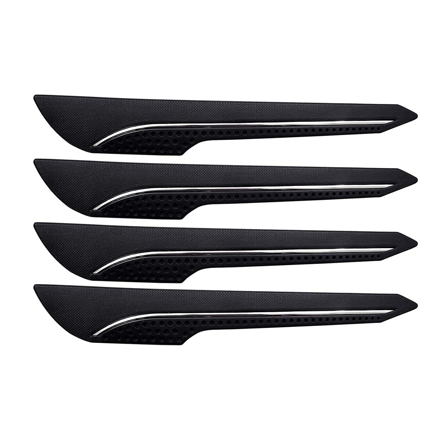 Oshotto (BP-04) Car Black Rubber Bumper Protector/Corner Molding for All Cars -(Set of 4 pcs)