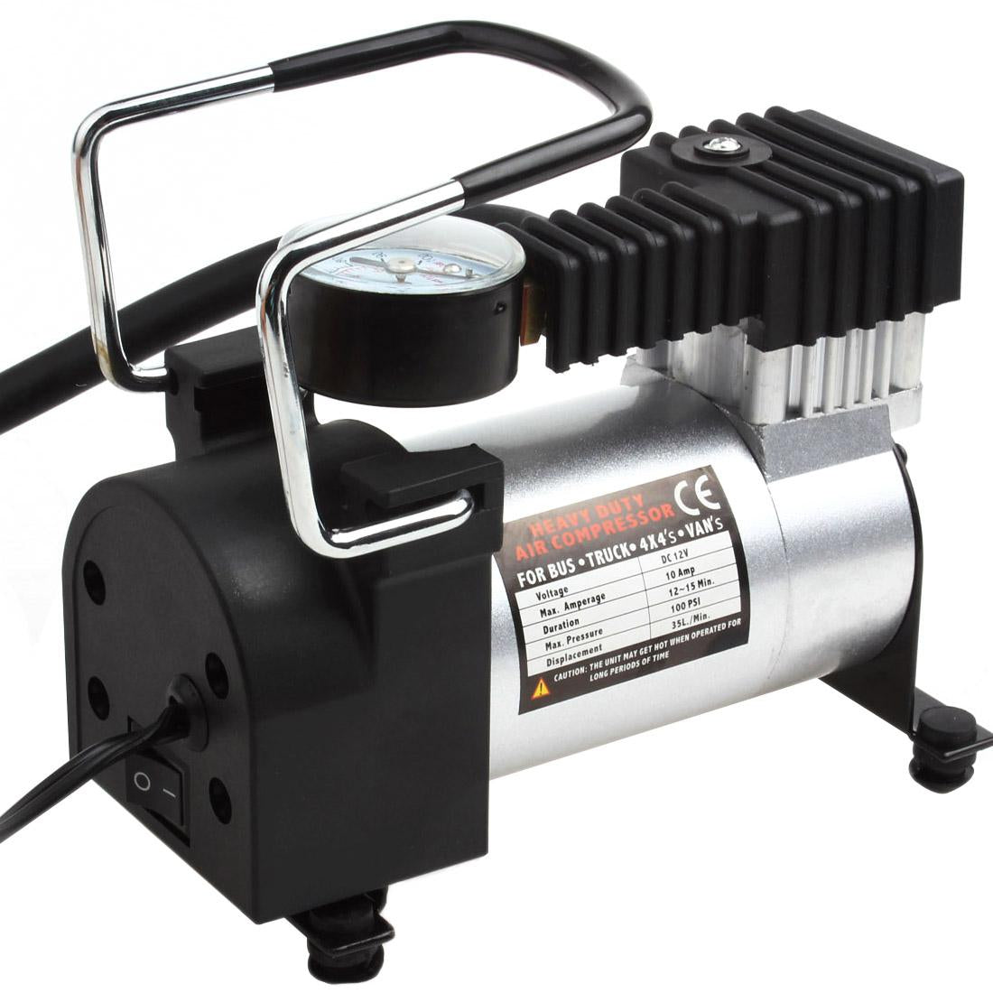 Oshotto 12V Tire Inflator/Air Compressor Metal Body Suitable for All Cars, Sedan & SUV