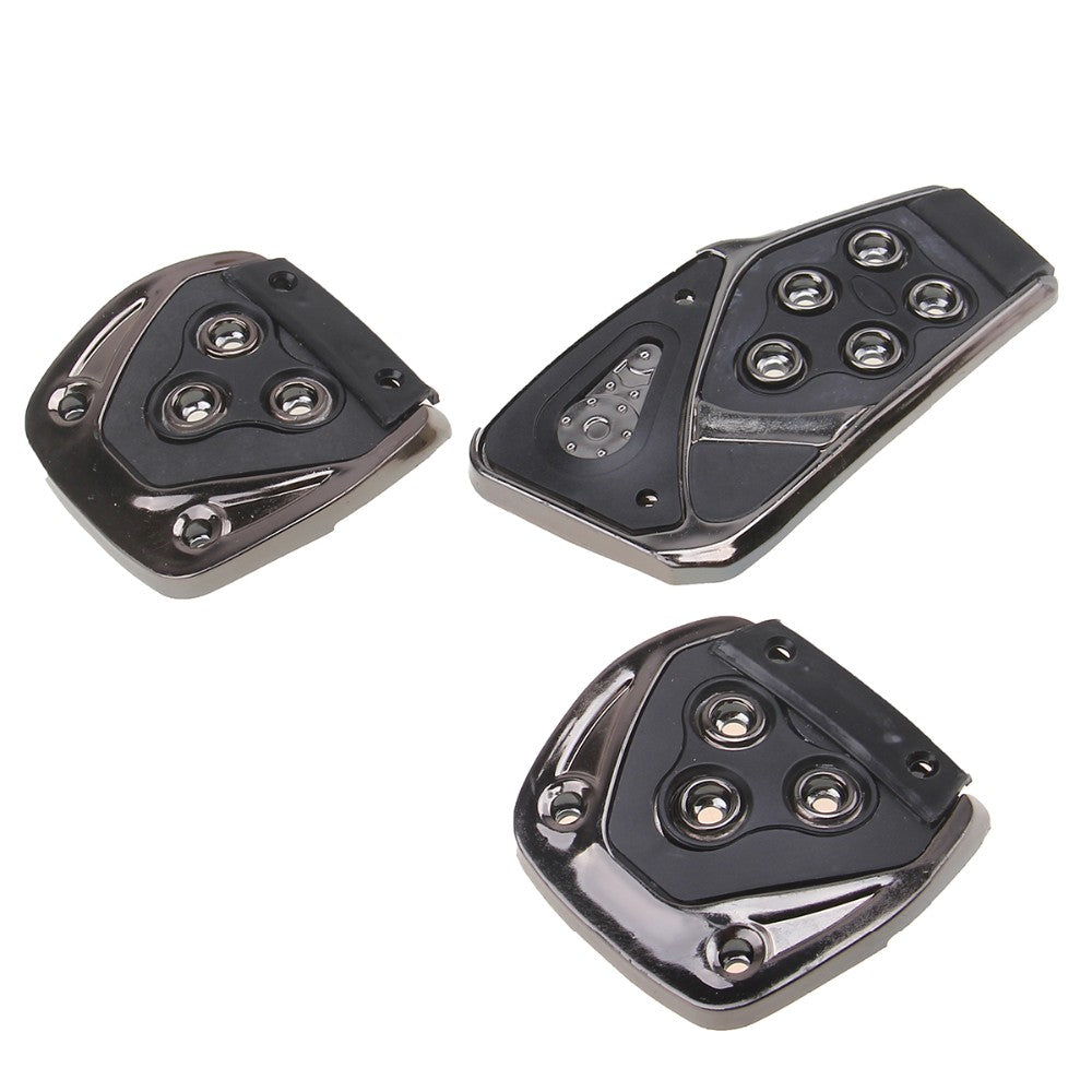 Oshotto 3 Pcs Non-Slip Manual CS-375 Car Pedals kit Pad Covers Set for All Cars (Black)