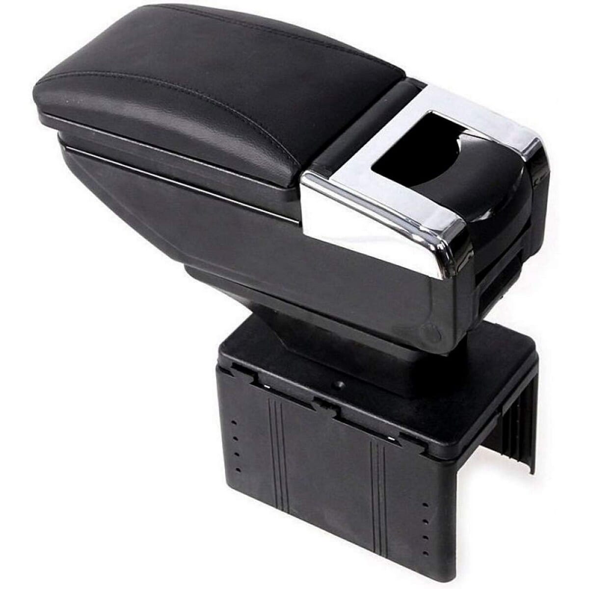 Oshotto PU Leather AR-01 Car Armrest Console Box For All Cars - Black