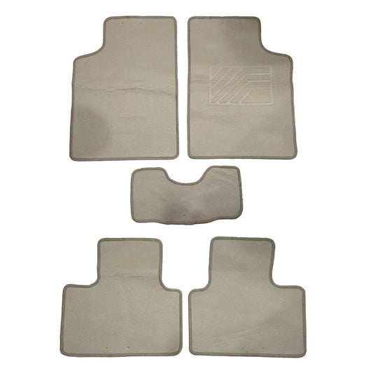 Oshotto/Matcon Carpet Foot mat Universal for All Cars (Set of 5, Beige)