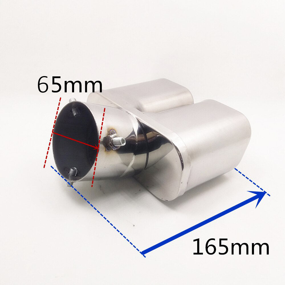 Oshotto Stainless Steel SS-010 Car Exhaust Muffler Silencer Cover (Chrome)