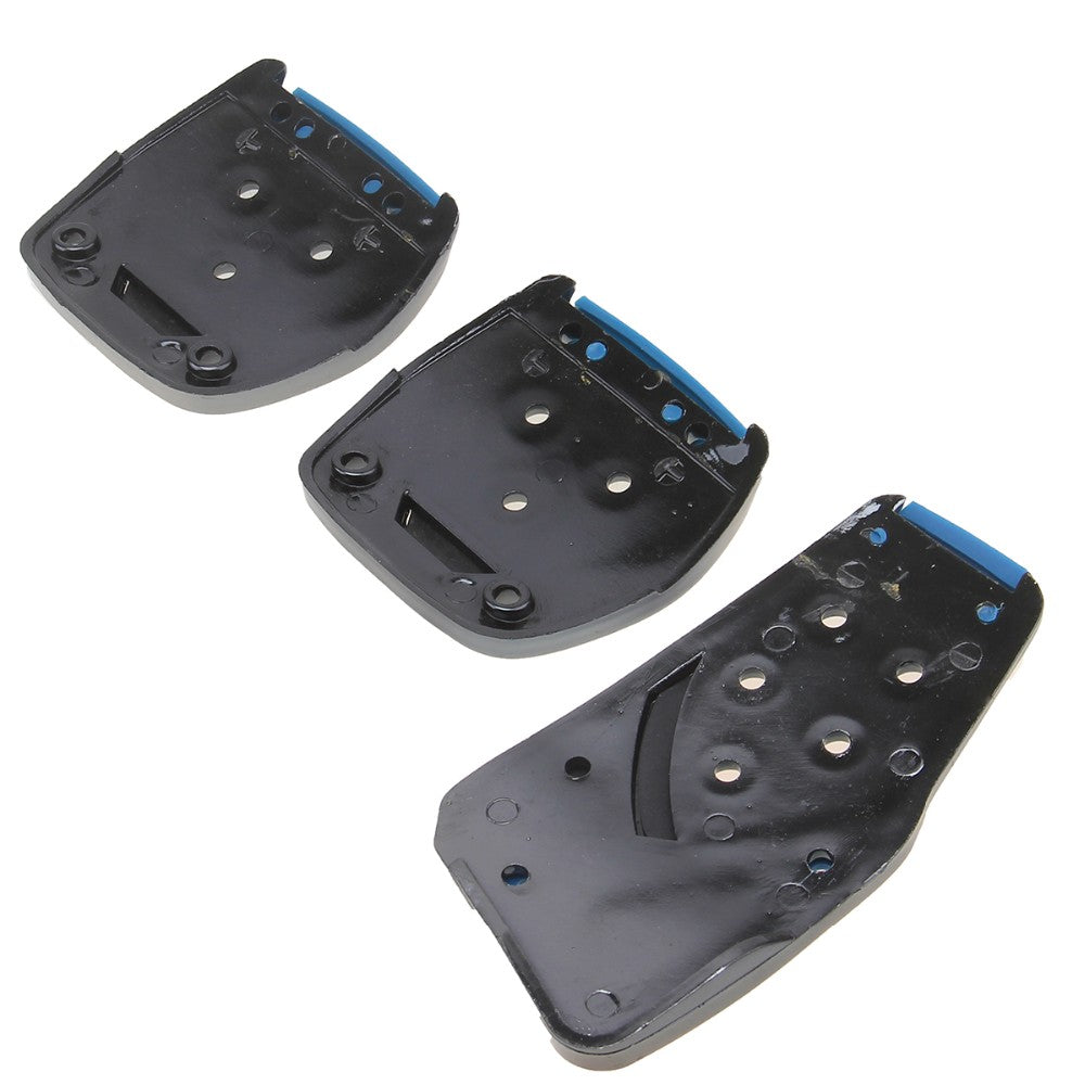 Oshotto 3 Pcs Non-Slip Manual CS-375 Car Pedals kit Pad Covers Set for All Cars (Blue)