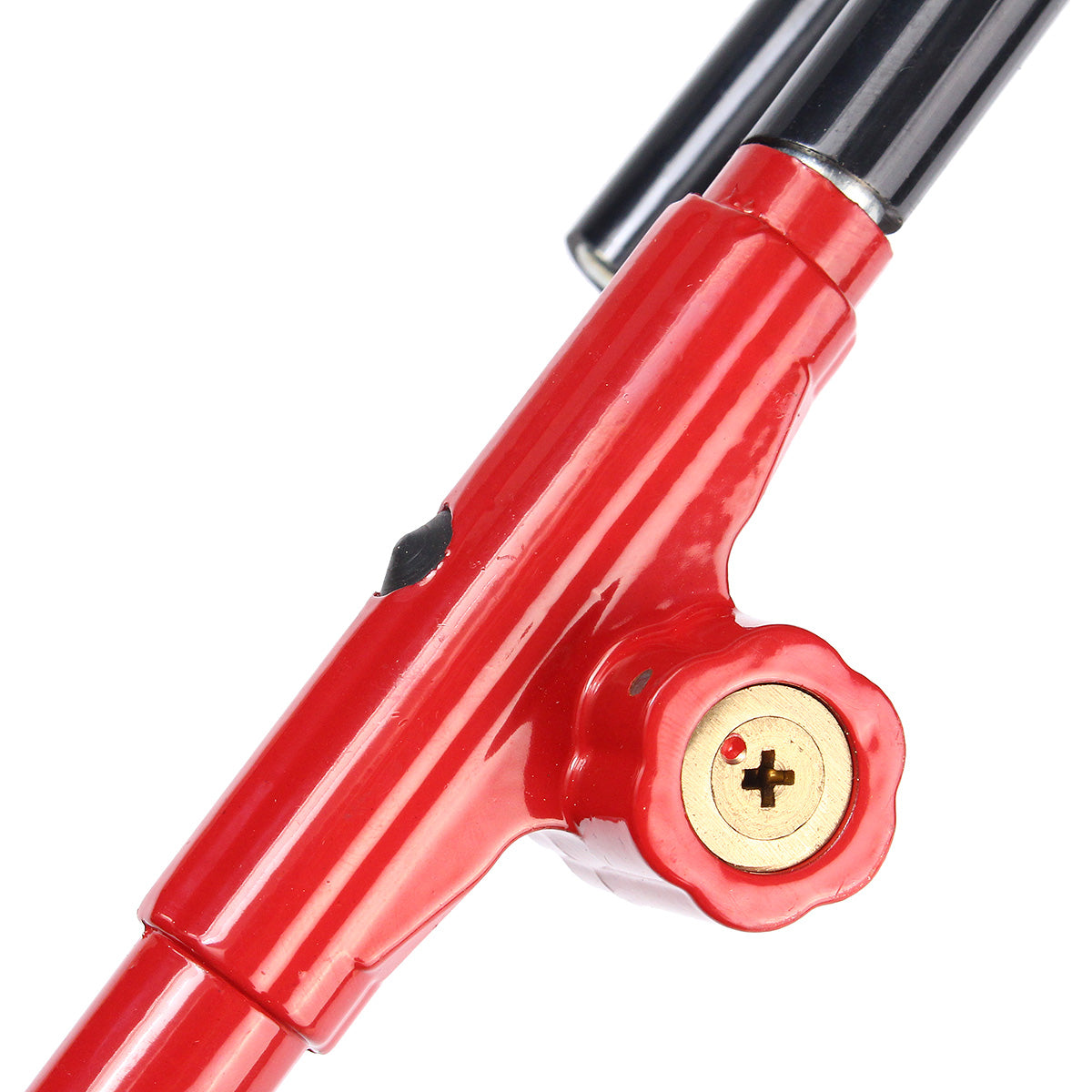 Oshotto Anti-Theft Car Steering Lock Brake Pedal/Steering Adjustable Steel Locking Bar for All Cars (Red)