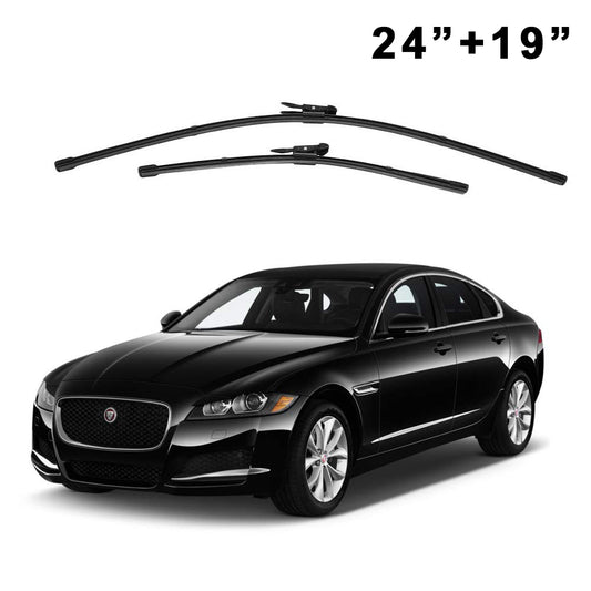 Oshotto Frameless (O.E.M Type) Wiper Blades Compatible with Jaguar XF (24" / 19")