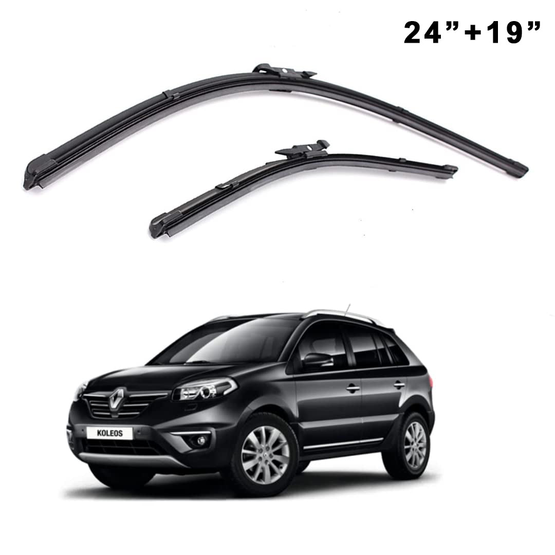 Oshotto Frameless (O.E.M Type) Wiper Blades Compatible with Renault Koleos(24"/19")