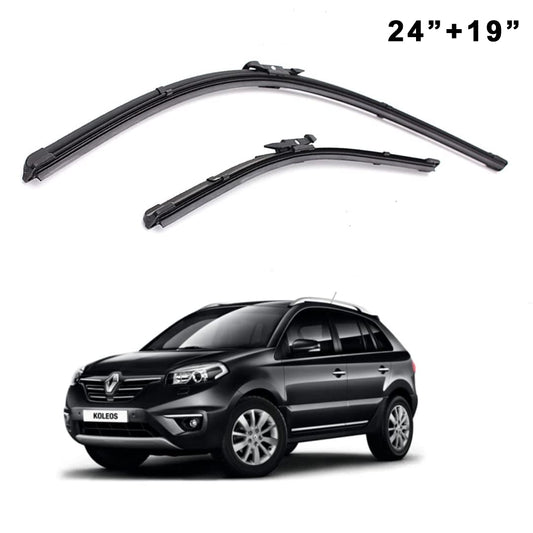 Oshotto Frameless (O.E.M Type) Wiper Blades Compatible with Renault Koleos(24"/19")