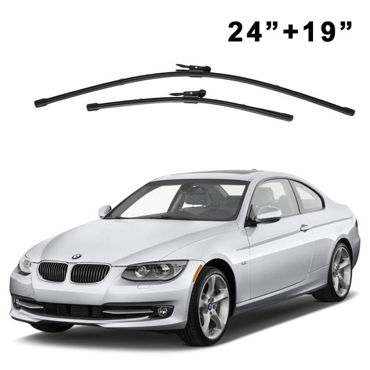 Oshotto Frameless (O.E.M Type) Wiper Blades Compatible with BMW 3 Series (24" / 19")