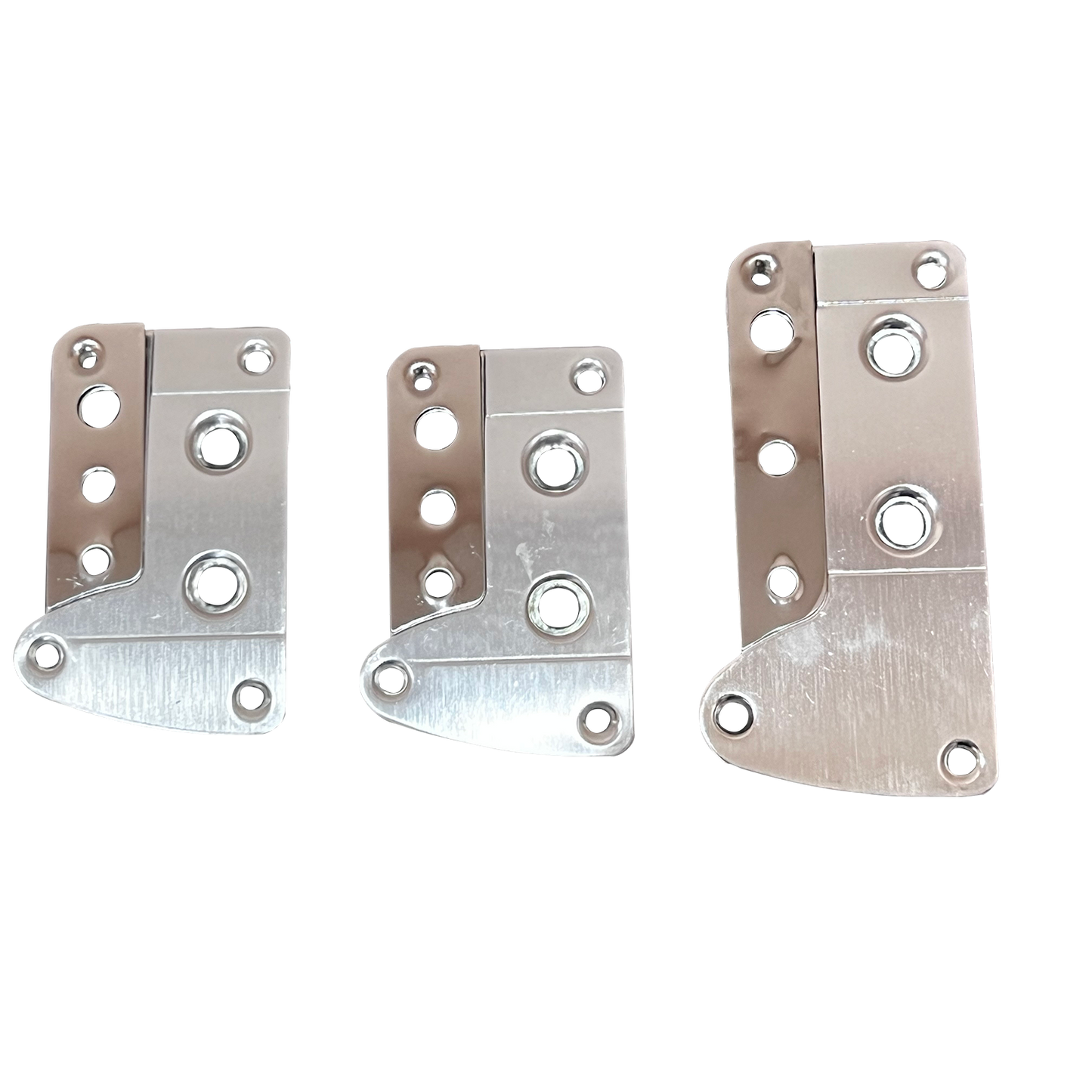 Oshotto 3 Pcs Non-Slip Manual CS-036 Car Pedals Kit Pad Covers Set For All Cars (Silver)