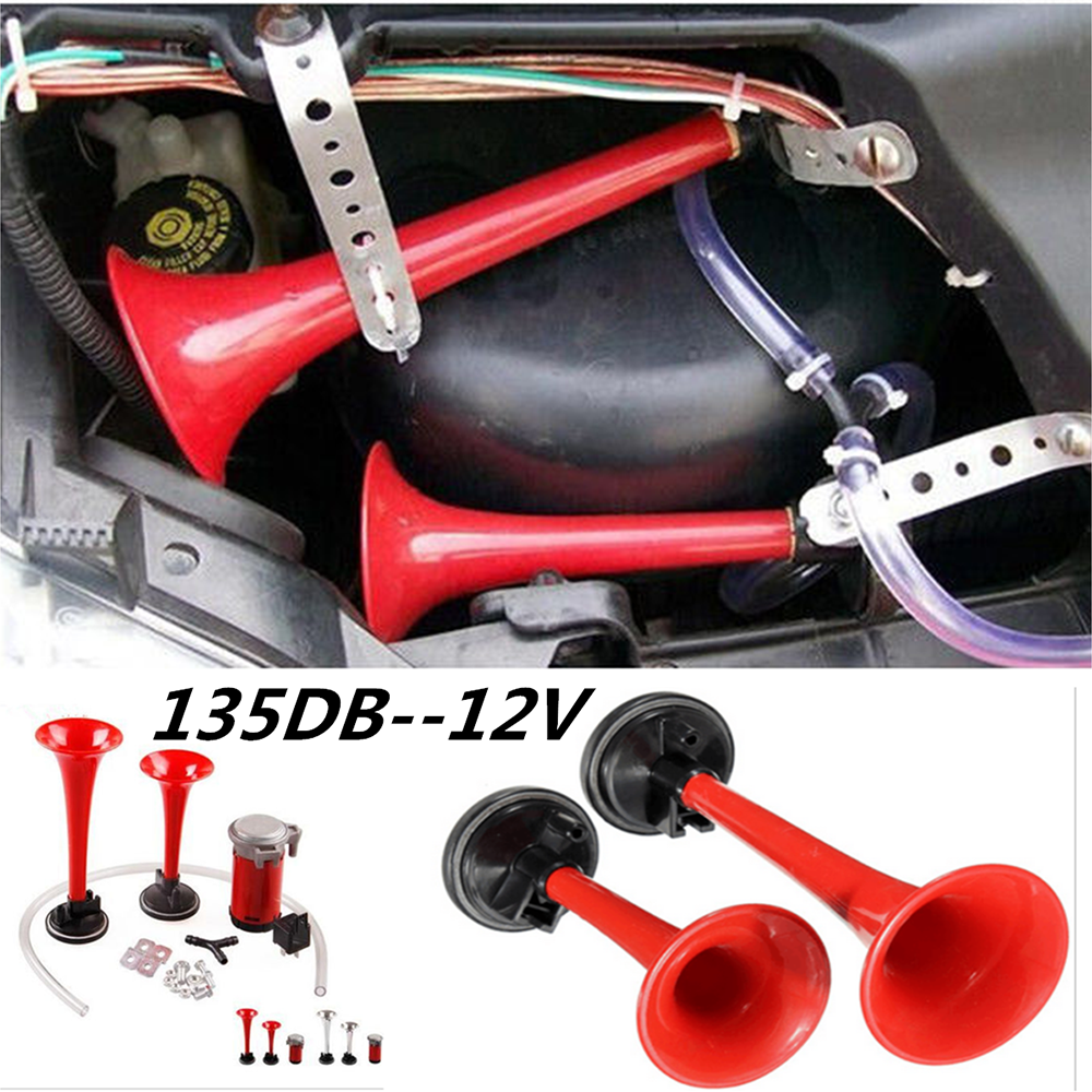 Stebel 12V 135db Two Pipe Pressure Air Horn with Relay for Car & Truck