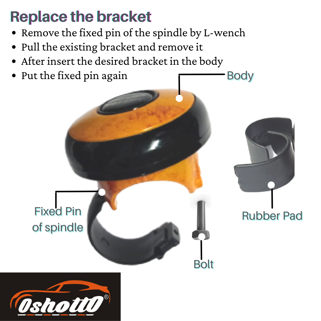 Oshotto Power Handle (SK-004) Car Steering Knob For All Cars