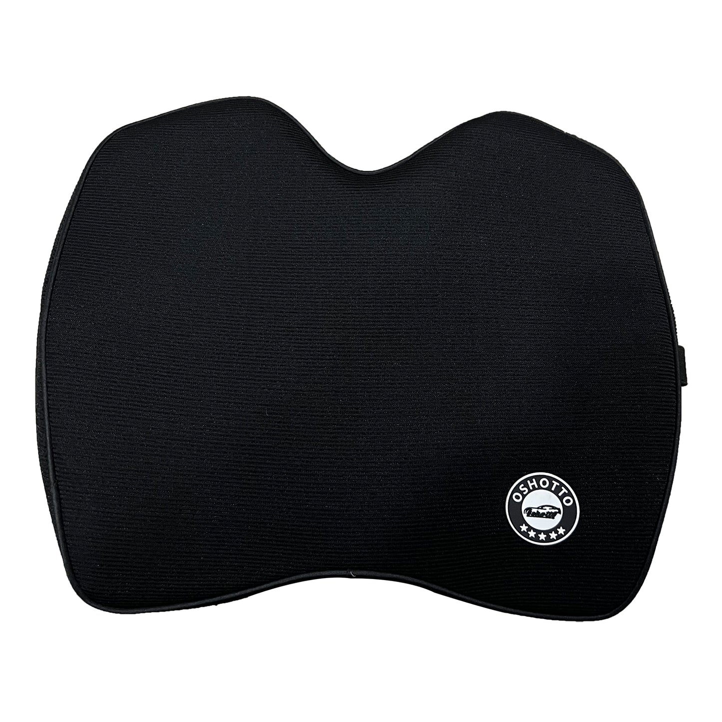 Oshotto Air Fabric Lumbar Support Memory Foam Orthopedic Cushion for All Cars (Black)