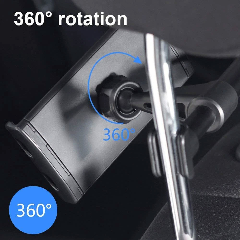 Oshotto 360 Degree Rotating Adjustable Headrest Back Seat Car Smart Phone/Tablet Holder for All Cars
