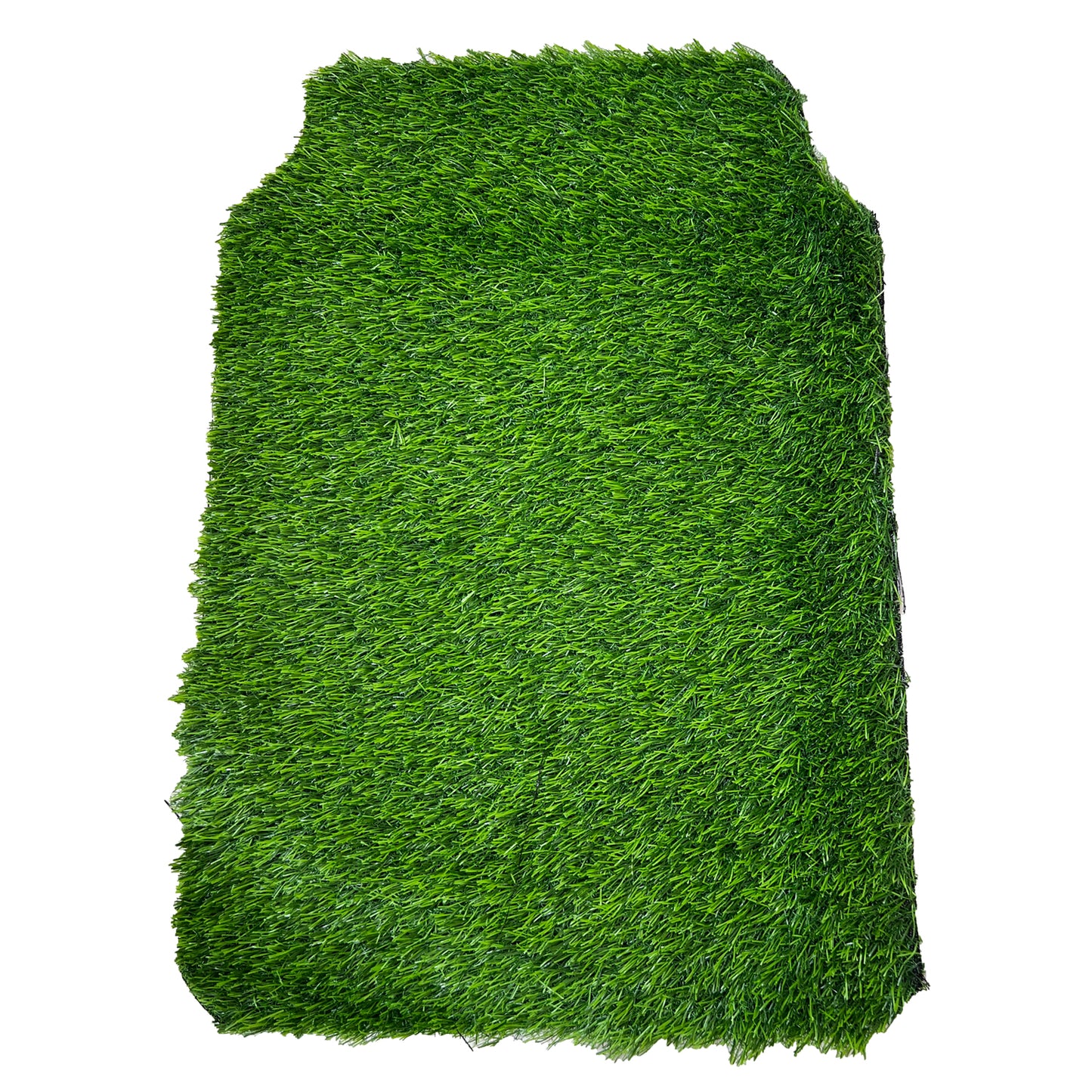 Oshotto Artificial Grass Foot Mat For All Cars (Set of 5, Green, 35mm Thickness)