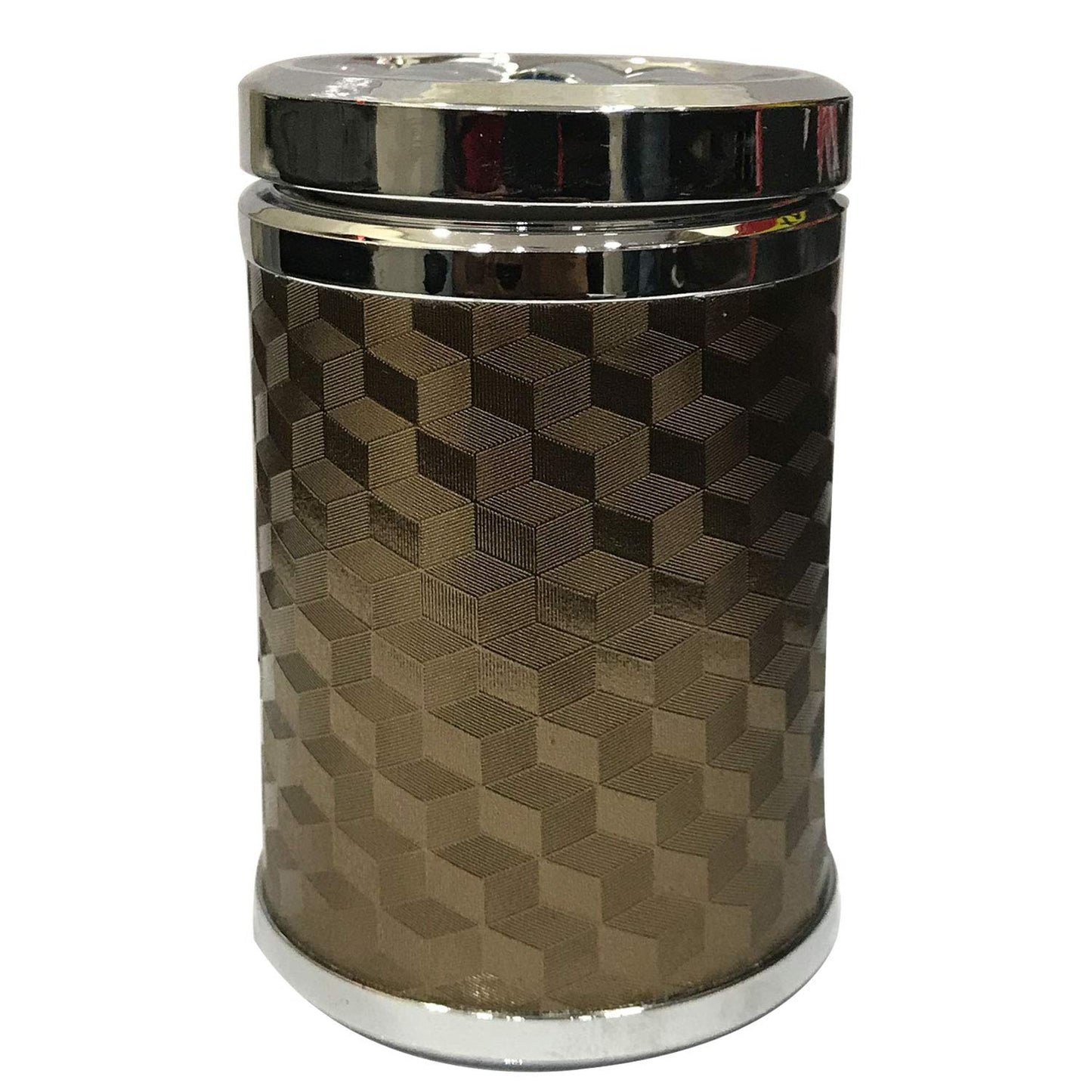 Oshotto Premium Fire Proof C28 Car Ashtray with Stainless Steel Frame (Golden)