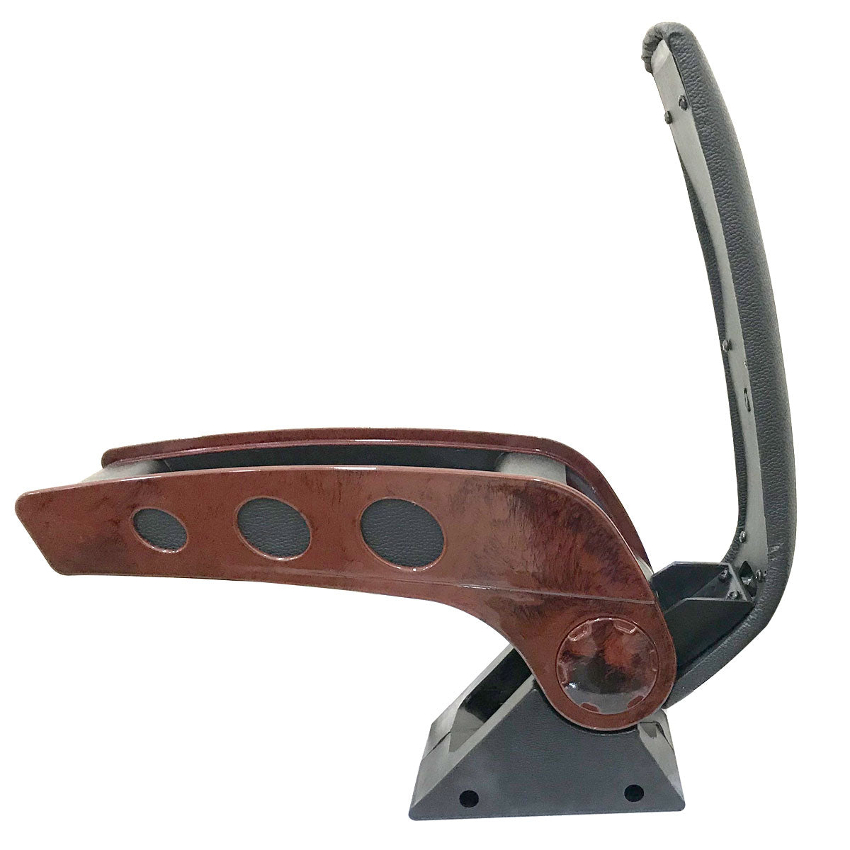 Oshotto Dual Tone (Black & Wooden Finish) Car Armrest Console Universal for All Cars
