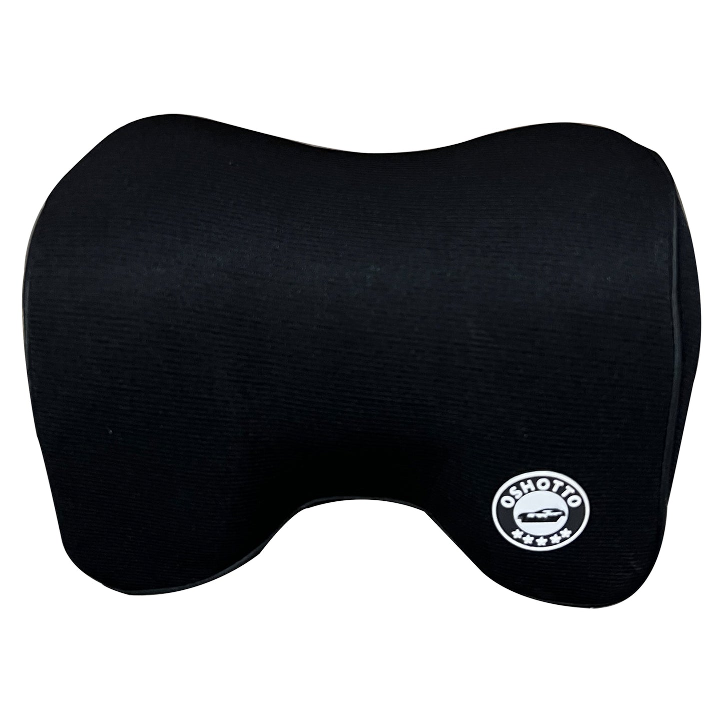 Oshotto Air Fabric Memory Foam (NR-08) Orthopedic Neckrest for All Cars (Black)