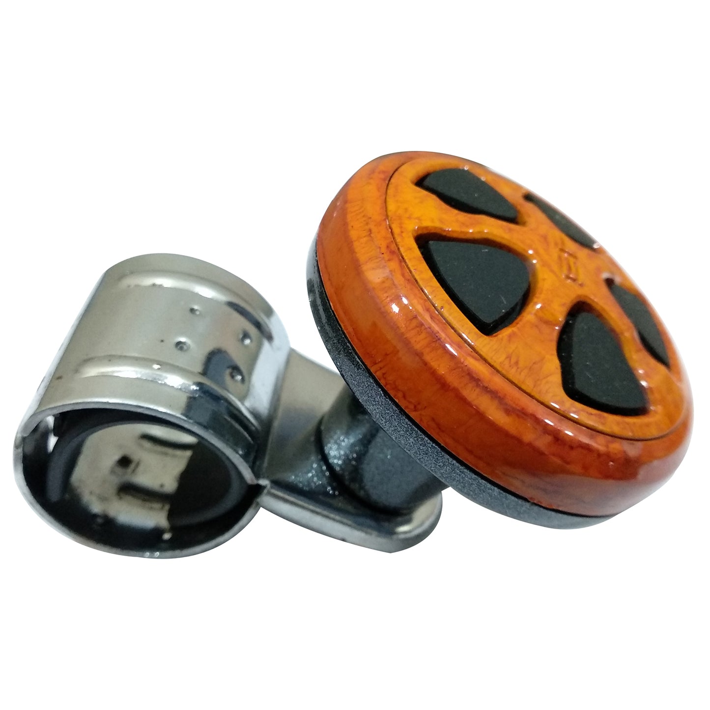 Oshotto Power Handle (SK-011) Car Steering Wheel Knob for All Types of Cars (Wooden)