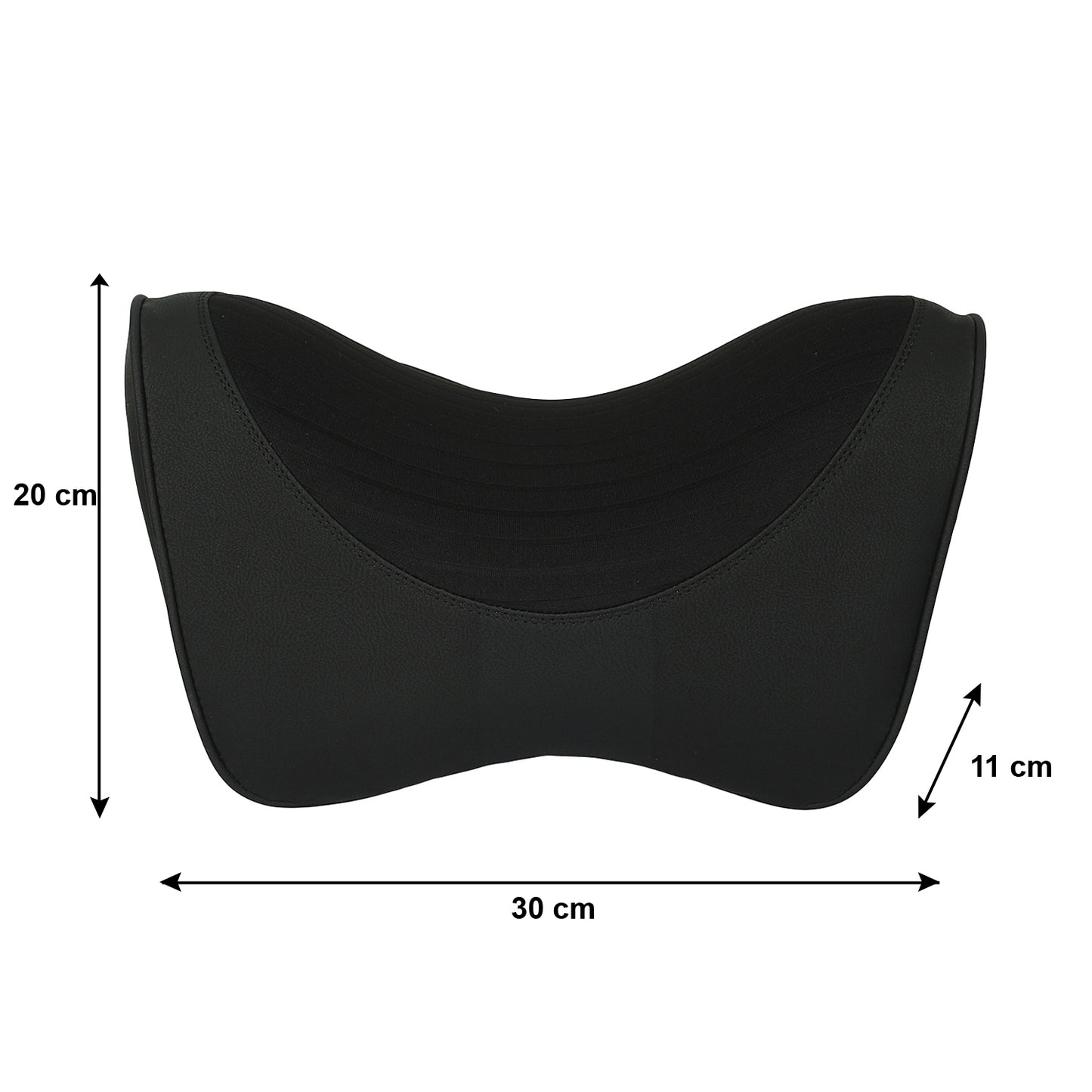 Oshotto Memory Foam (NR-06) Car Neck Rest, Neck Support for All Cars (Black)