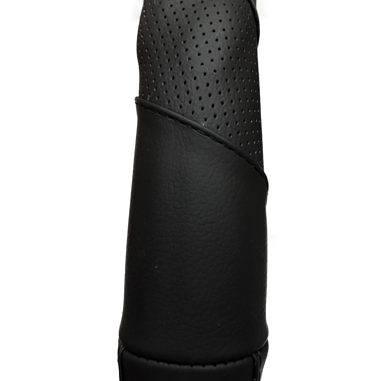 Oshotto SC-004-A Leather Car Steering Cover (Black,Medium)