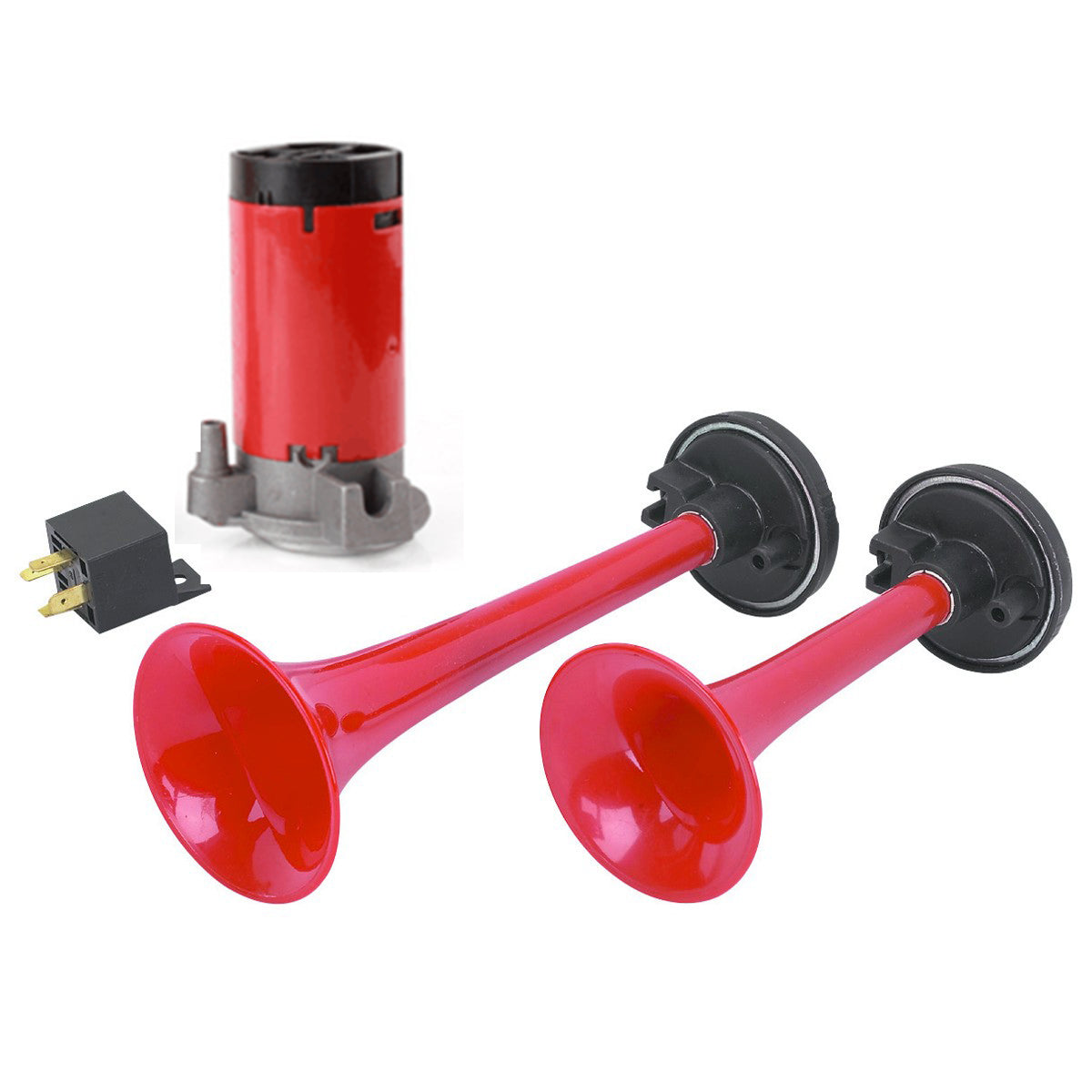 Stebel 12V 135db Two Pipe Pressure Air Horn with Relay for Car & Truck