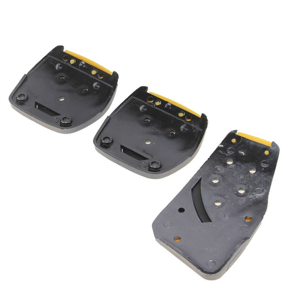 Oshotto 3 Pcs Non-Slip Manual CS-375 Car Pedals kit Pad Covers Set for All Cars (Yellow)