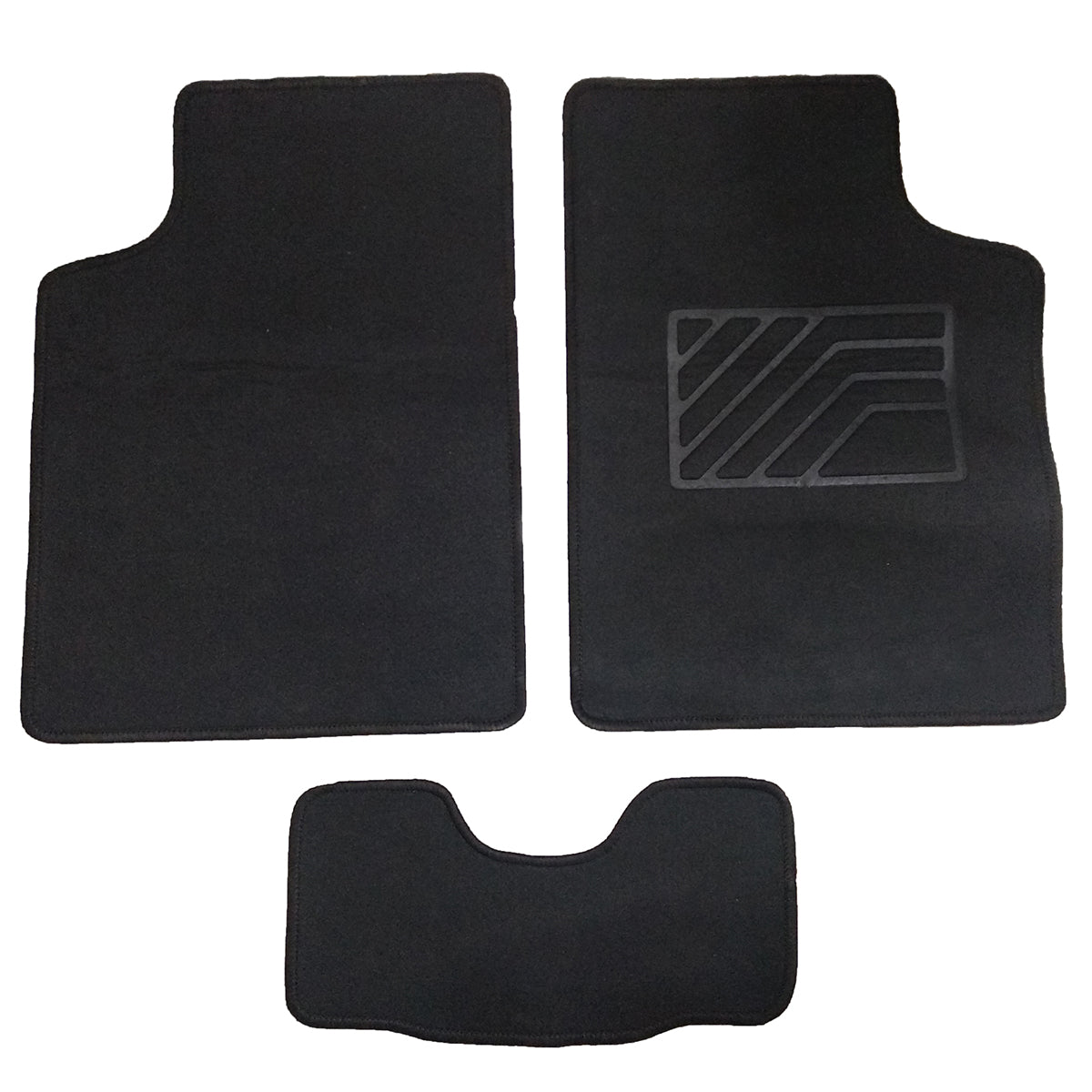 Oshotto/Matcon Carpet Foot mat Universal for All Cars (Set of 5, Black)