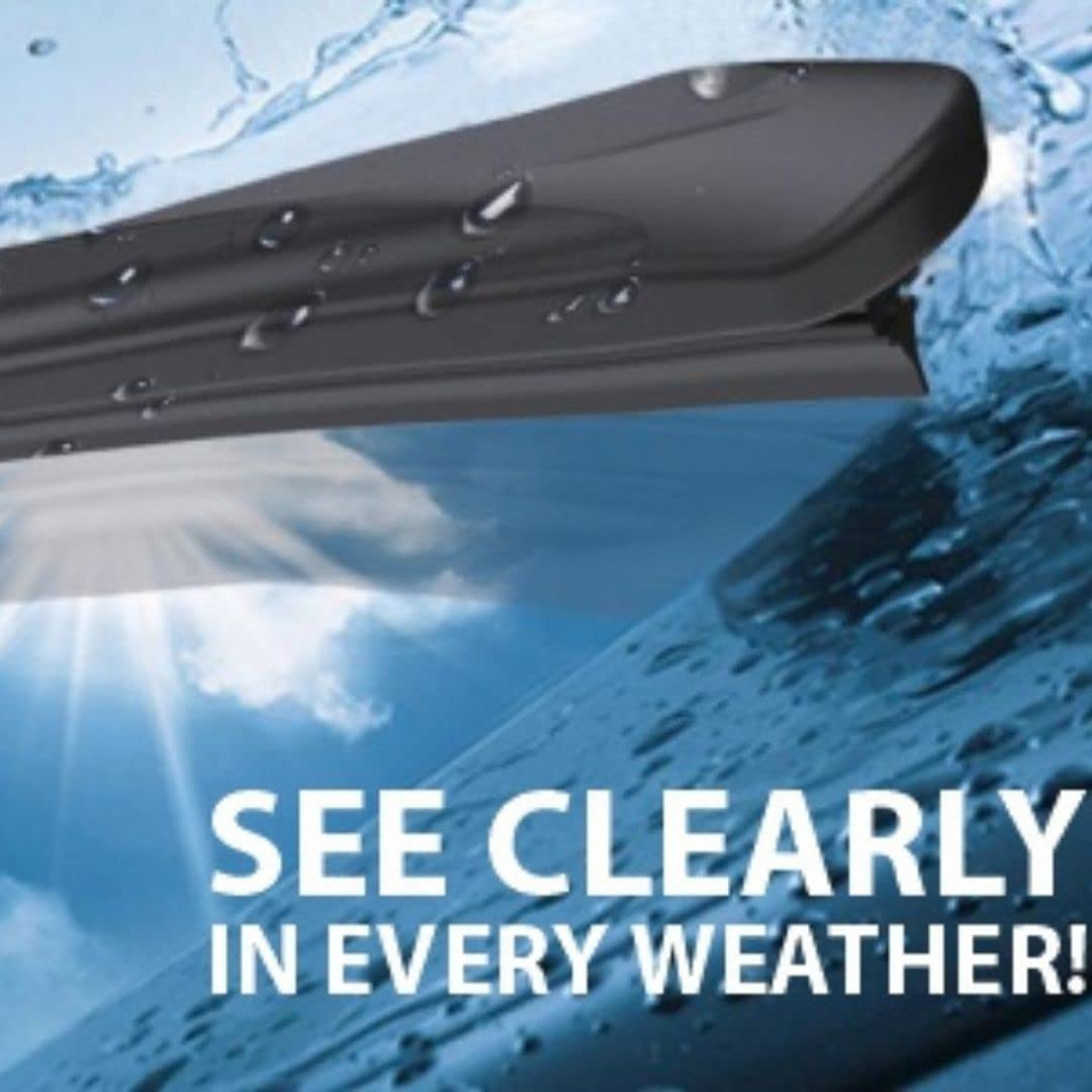 Oshotto Frameless (O.E.M Type) Wiper Blades Compatible with Mercedes Benz E-Class 2010-2016 (24"/22")