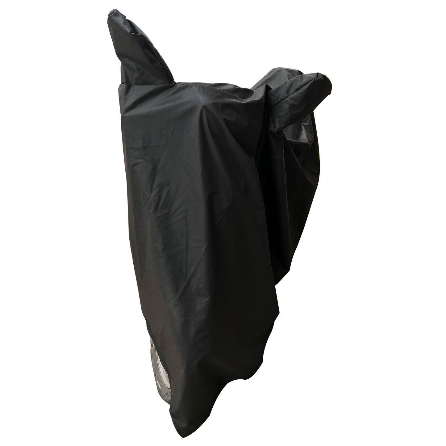 Oshotto Dust and Water Proof Double Mirror Pocket Leatherite Bike Body Cover for All Bikes (Black)