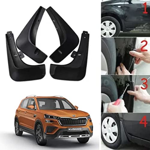 Oshotto Mud Flap (O.E.M Type) For Skoda Kushaq (Set of 4pc)