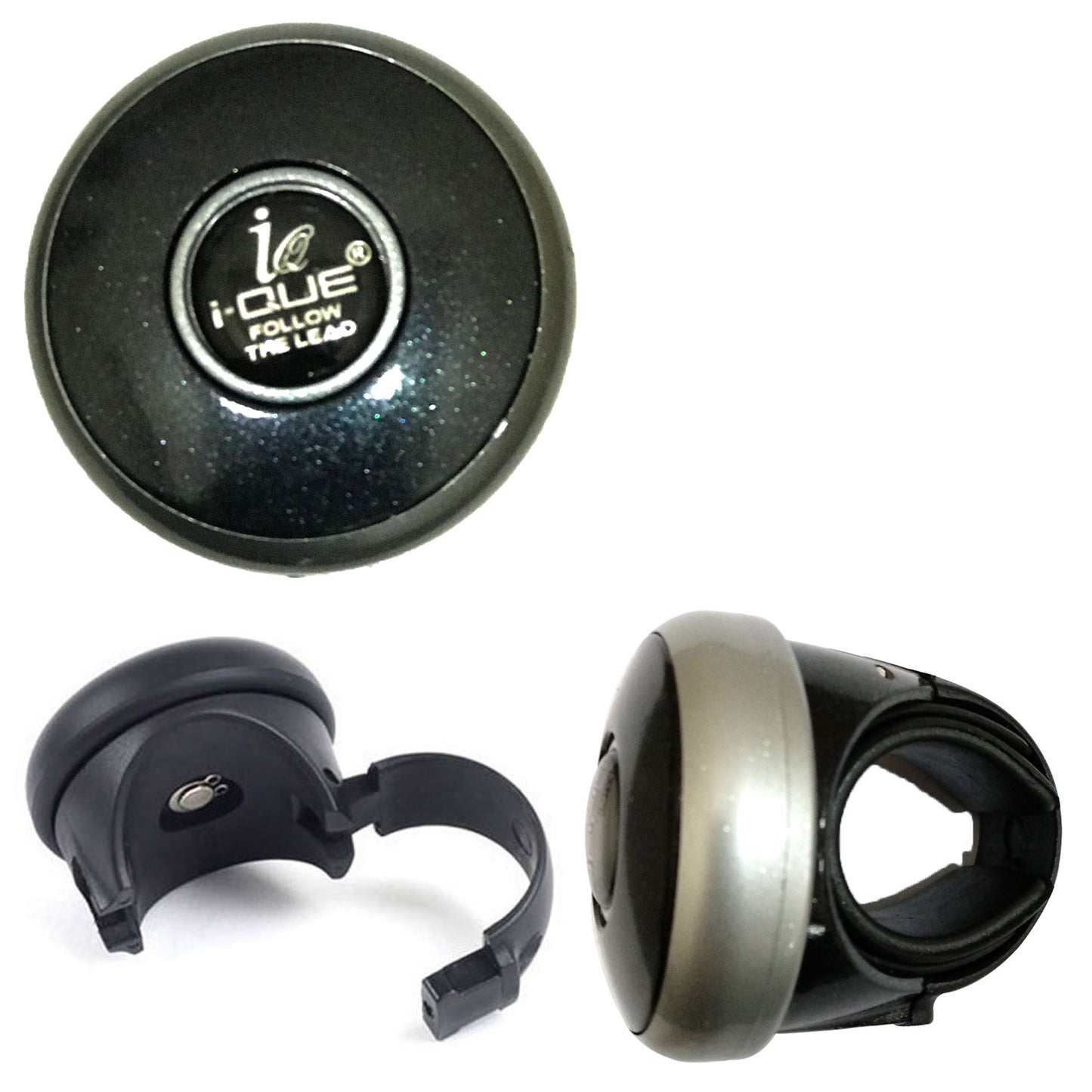 Oshotto I-QUE Compact Power Handle (SK-017) Car Steering Spinner Wheel Knob (Black)