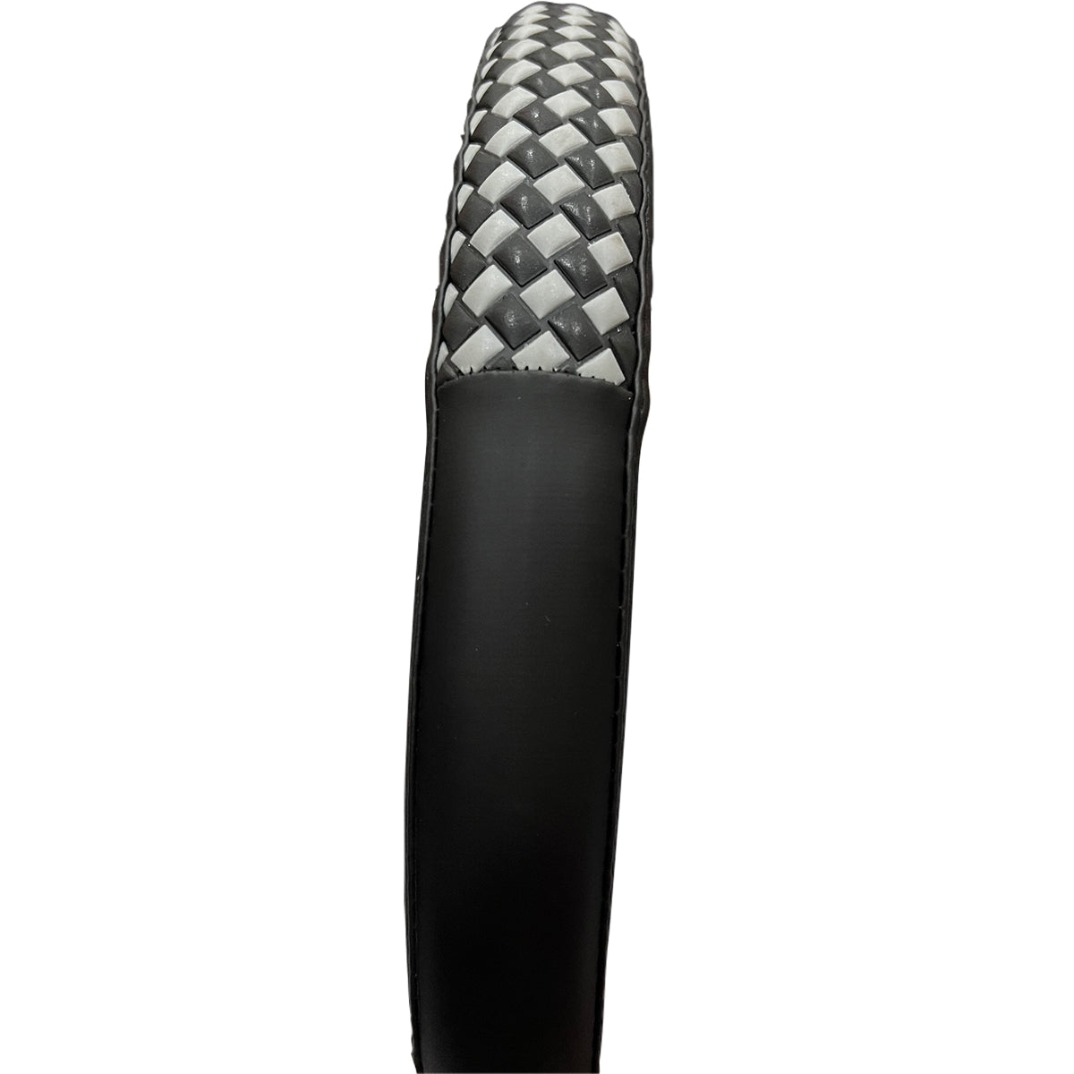 Oshotto SC-17 Fiber Leather Car Steering Cover For All Cars (Black, Grey)