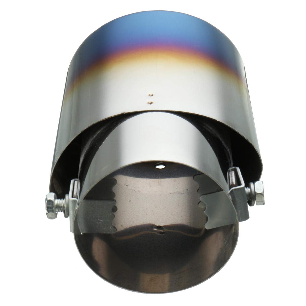 Oshotto SS-006 Stainless Steel Car Exhaust Muffler Silencer Cover Universal for All Cars (Multicolor)