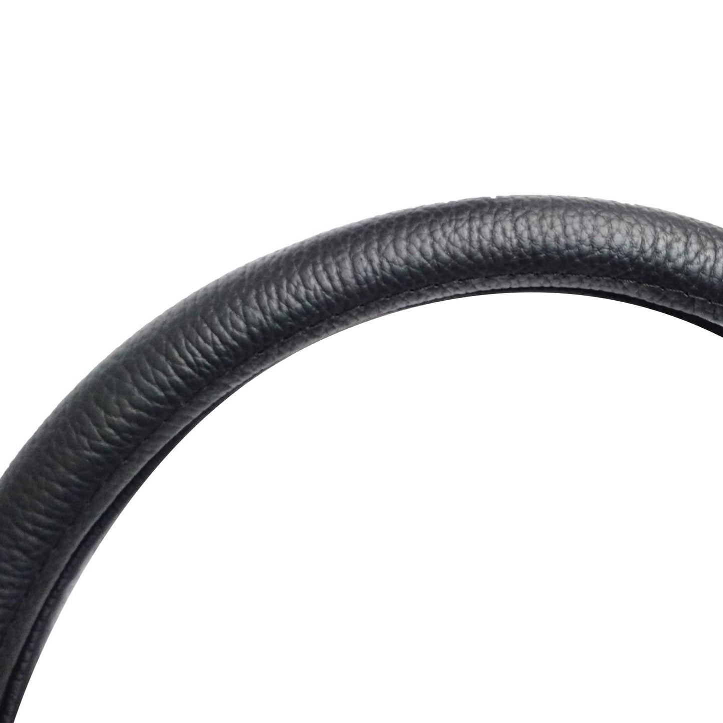 Oshotto Artificial Leather SC-14 Car Steering Cover for All Cars (Black)