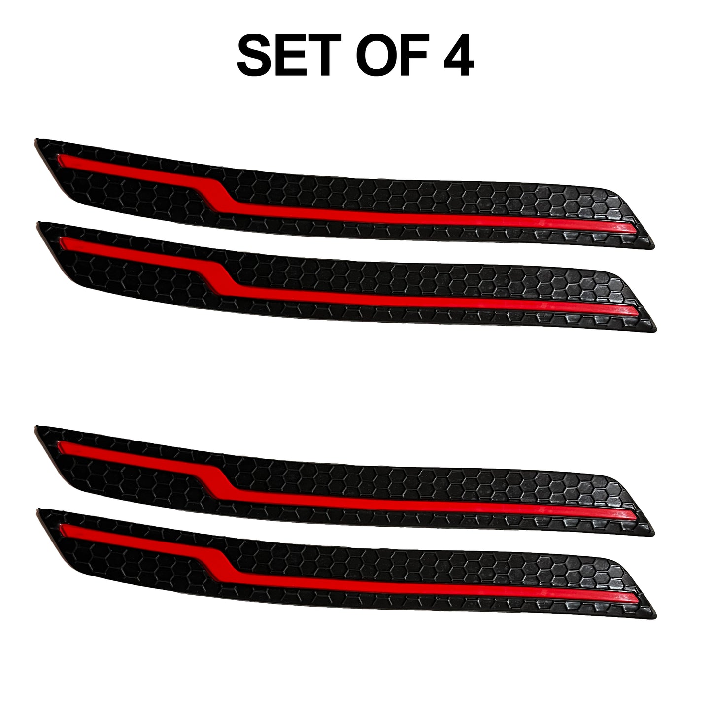 Oshotto (BP-05) Car Black Rubber Bumper Protector/Corner Moulding Compatible with All Cars (Set of 4 Pcs)