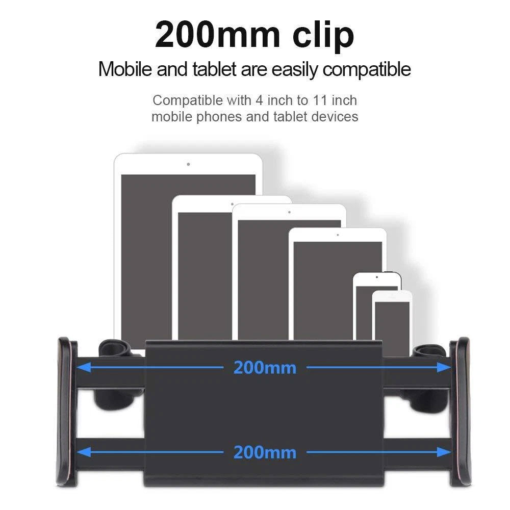 Oshotto 360 Degree Rotating Adjustable Headrest Back Seat Car Smart Phone/Tablet Holder for All Cars