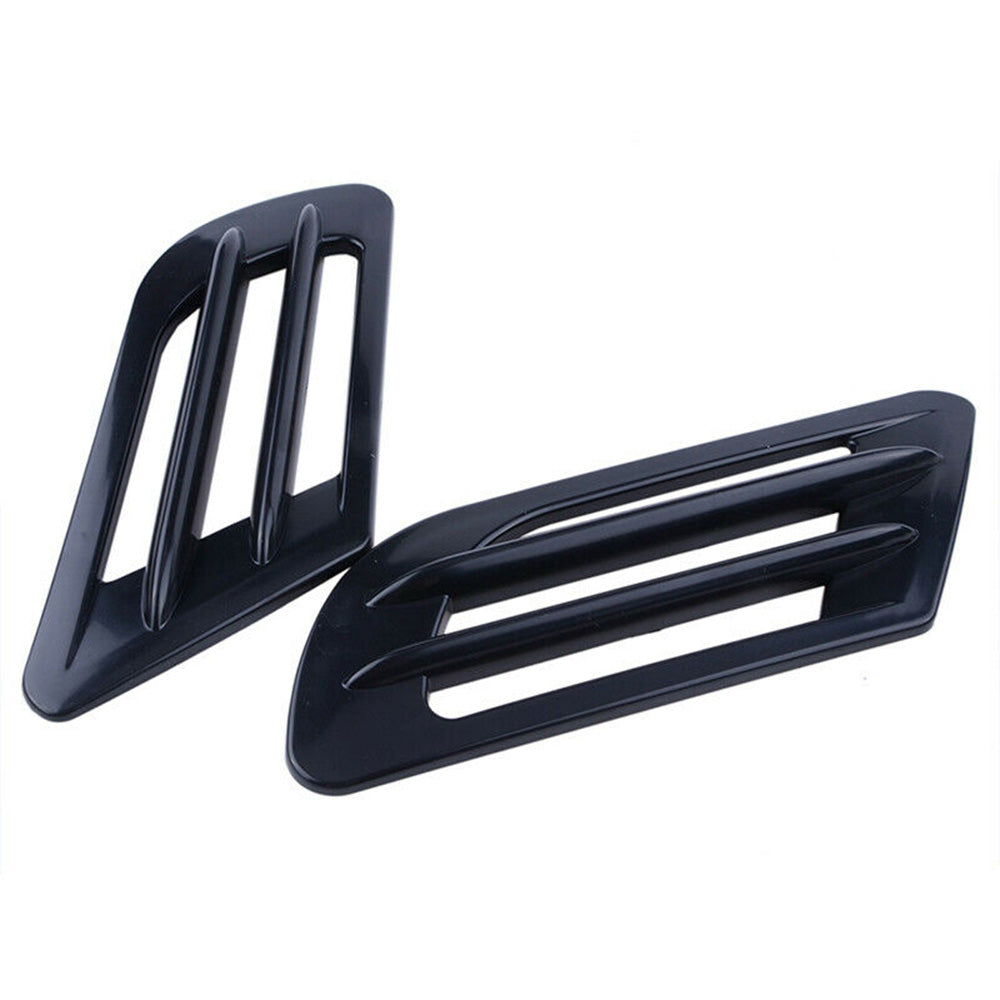 Oshotto Car Decorative FD-697 Electroplate Air Flow Intake Scoop Turbo Bonnet Vent Hood for All Cars (Black)