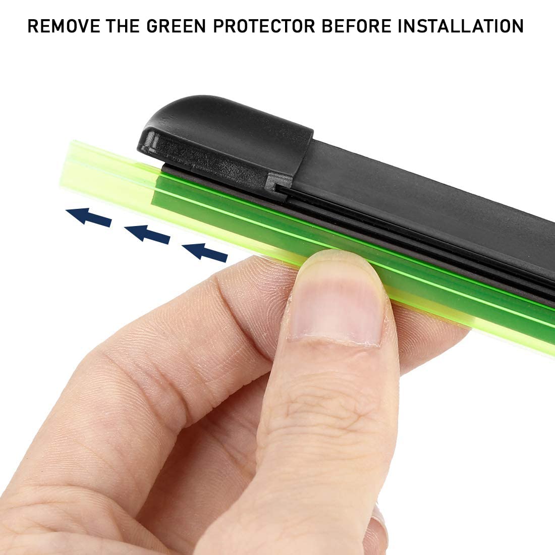Oshotto Frameless (O.E.M Type) Wiper Blades Compatible with Volkswagen Jetta(24"/19")