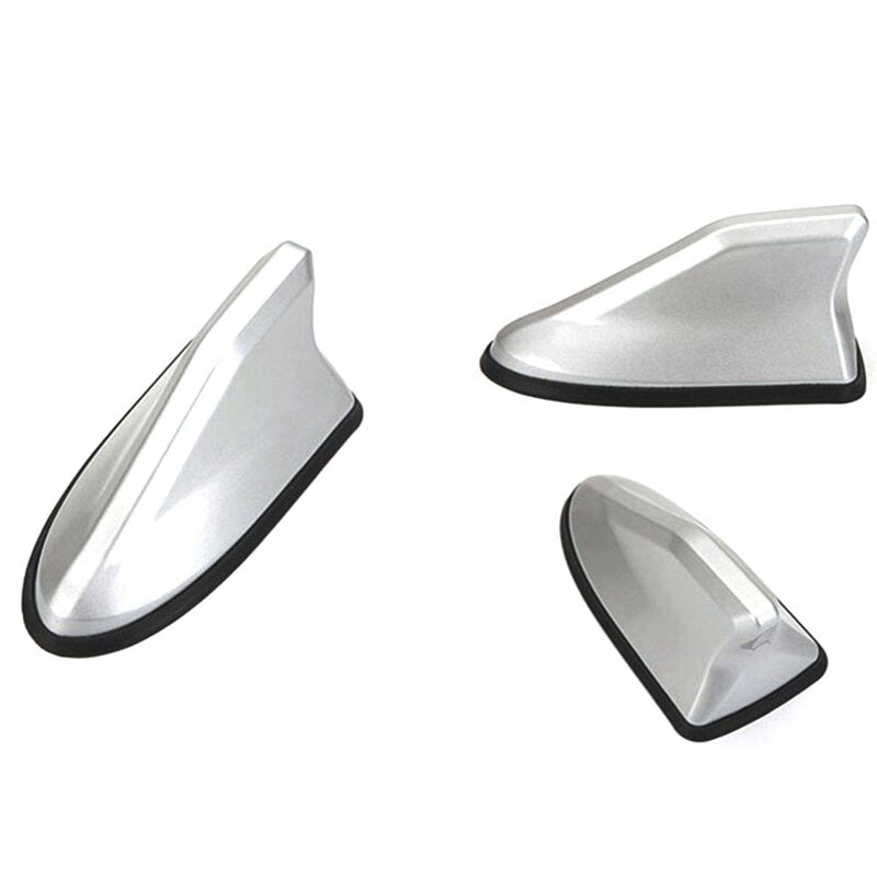 Oshotto Car Shark Fin Roof Antenna Universal for All Cars (Silver)