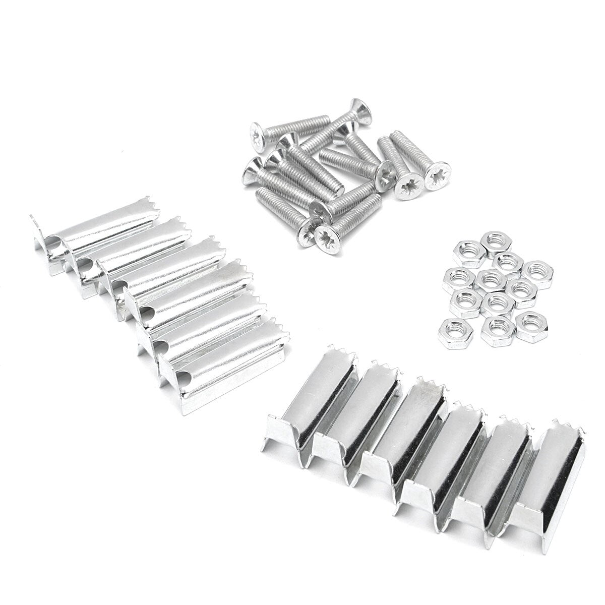 Oshotto 3 Pcs Non-Slip Manual CS-036 Car Pedals Kit Pad Covers Set For All Cars (Silver)