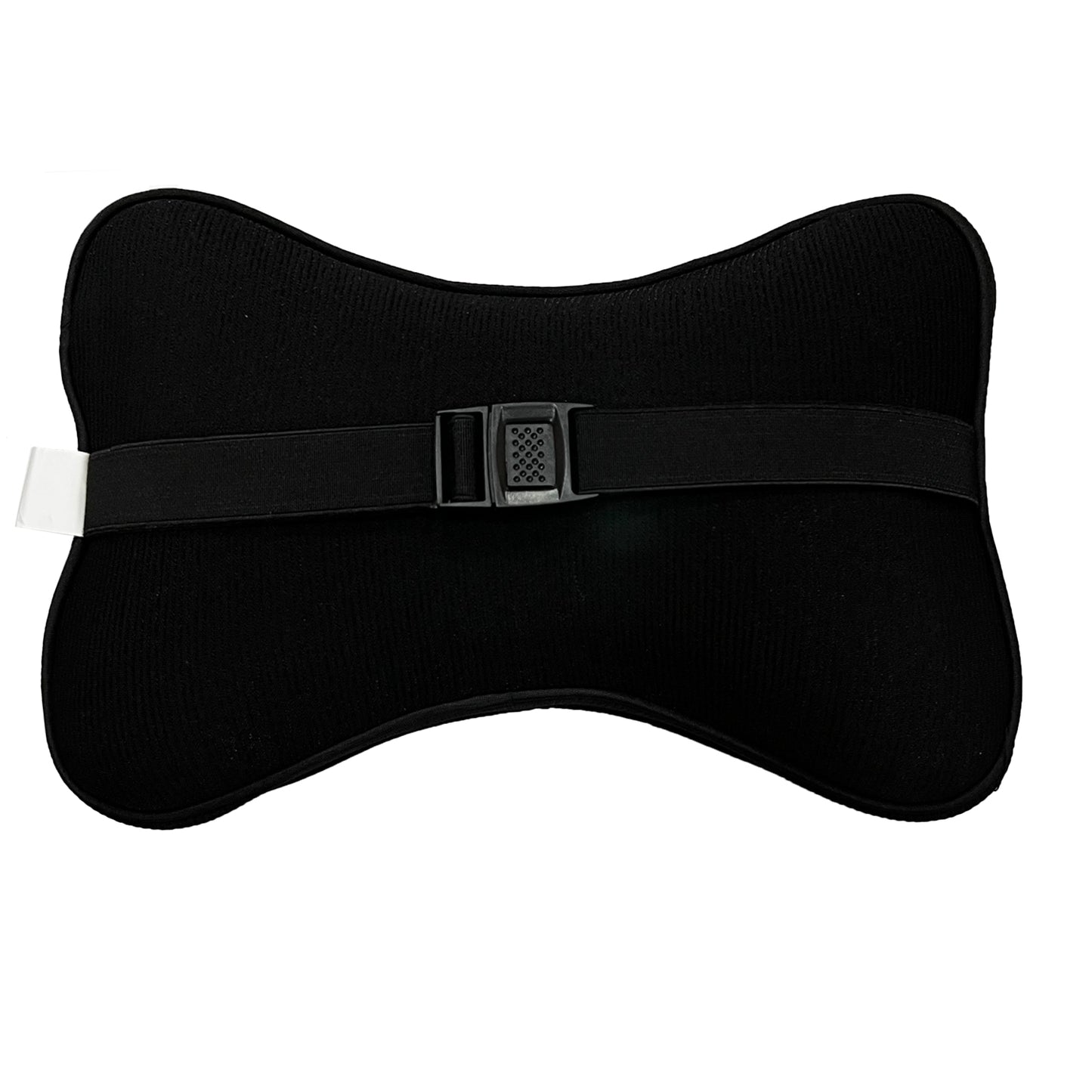 Oshotto Air Fabric Memory Foam (NR-09) Orthopedic Neckrest for All Cars (Black)